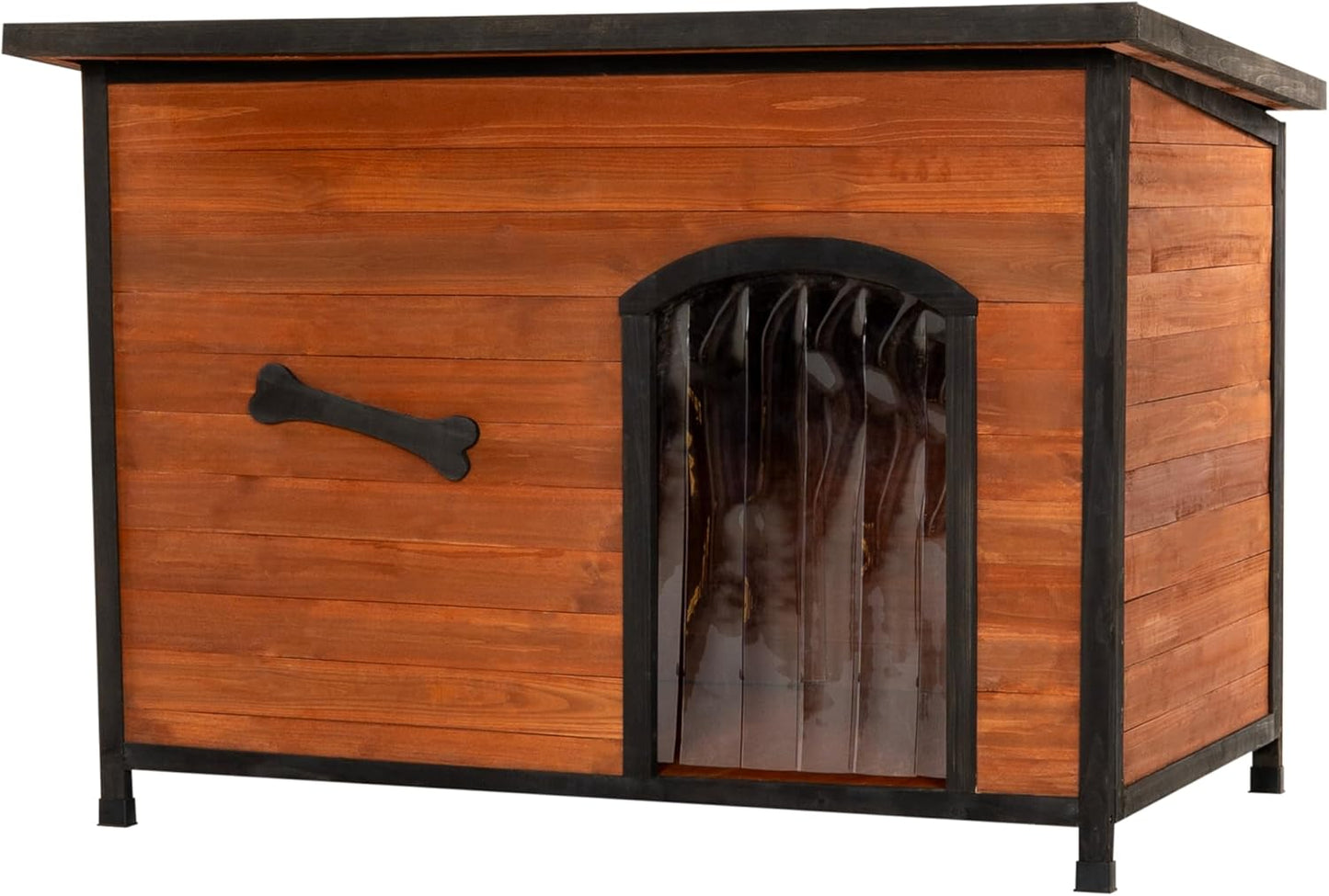 Large Solid Wooden Dog House,Suitable for Both Indoor and Outdoor, Suitable for Large Dogs and Animals of The Following Size, Easy to Clean,Can DIY,45.75" W x 31.25" D x 32.5" H