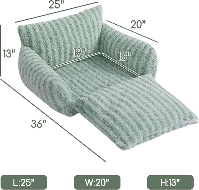 Hollypet Cat Bed Small Dog Orthopedic Couch Beds for Pets up to 20 lbs | Fluffy Multifunctional Double-Layer Warming Kitten Pet Couch Orthopedic Beds with Machine Washable Cover and Non-Slip Bottom