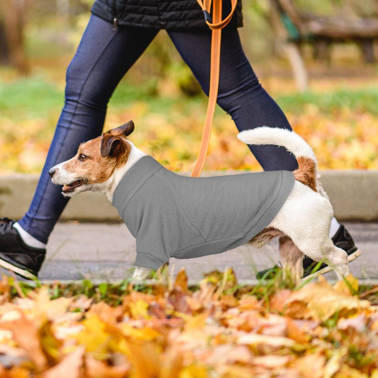 3 Pack Dog Sweaters for Small Dogs, Fleece Dog Sweater Pet Clothes Turtleneck Soft Warm Sweatshirt Puppy Sweater Boy Girl Pet(Gray+Royal Blue+Navy,S)