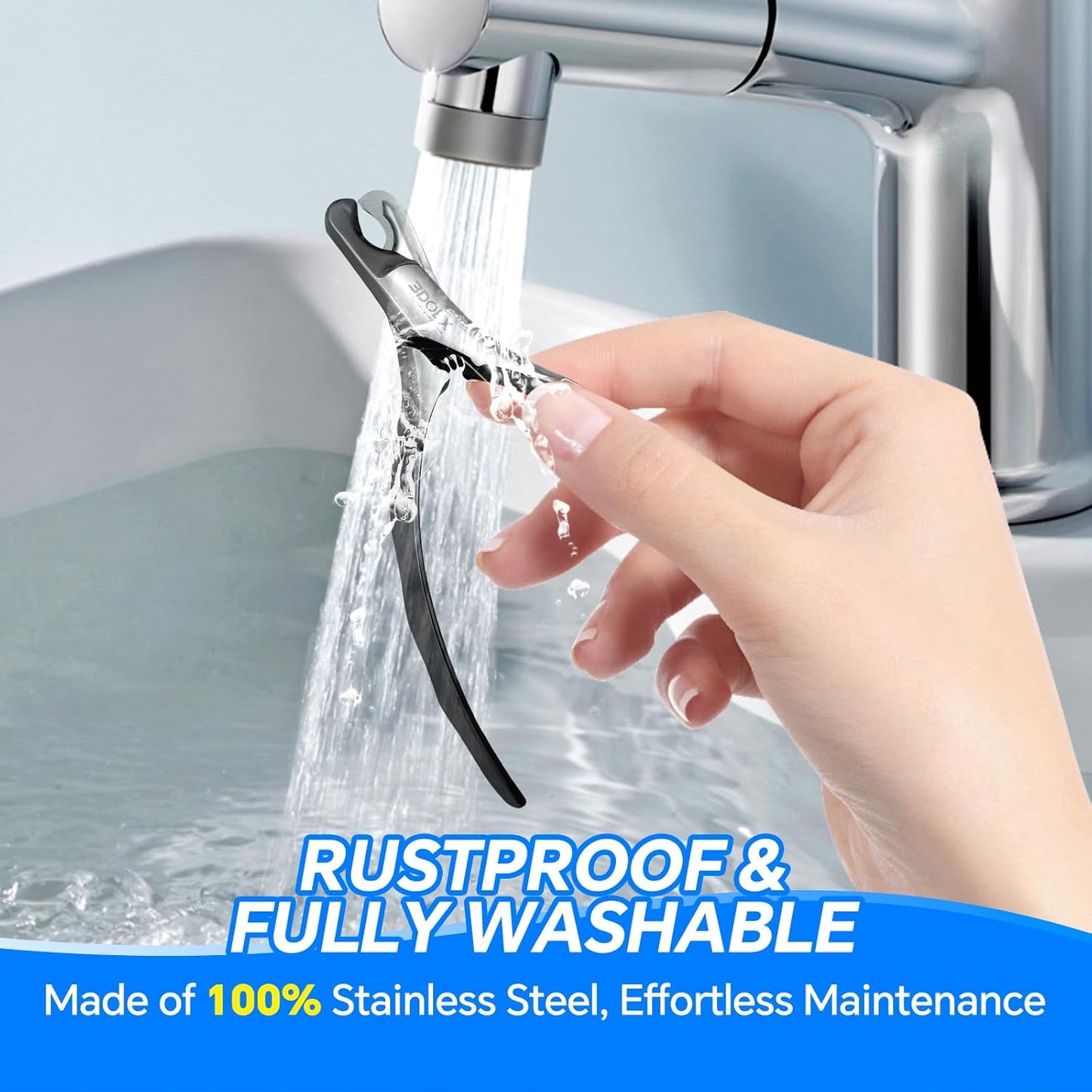 Dog Cat Nail Clippers for Large Dogs Heavy Duty Dog, Professional Stainless Steel Pet Nail Trimmers, Sharp & Safe with Ergonomic Handle, Built-in Nail File