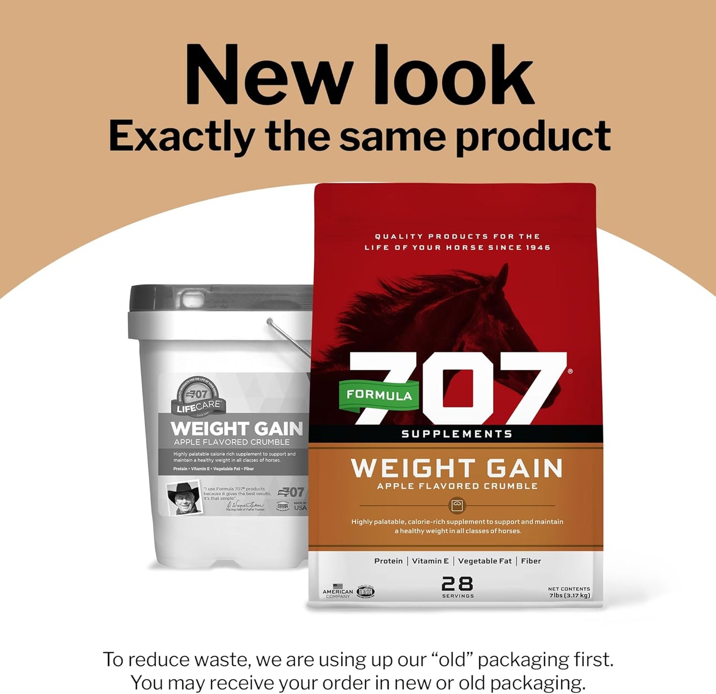 Formula 707 Weight Gain Crumble Equine Supplement, 7 lb Bag – Palatable, Calorie-Rich Nutritional Support for Hard-to-Keep and Senior Horses