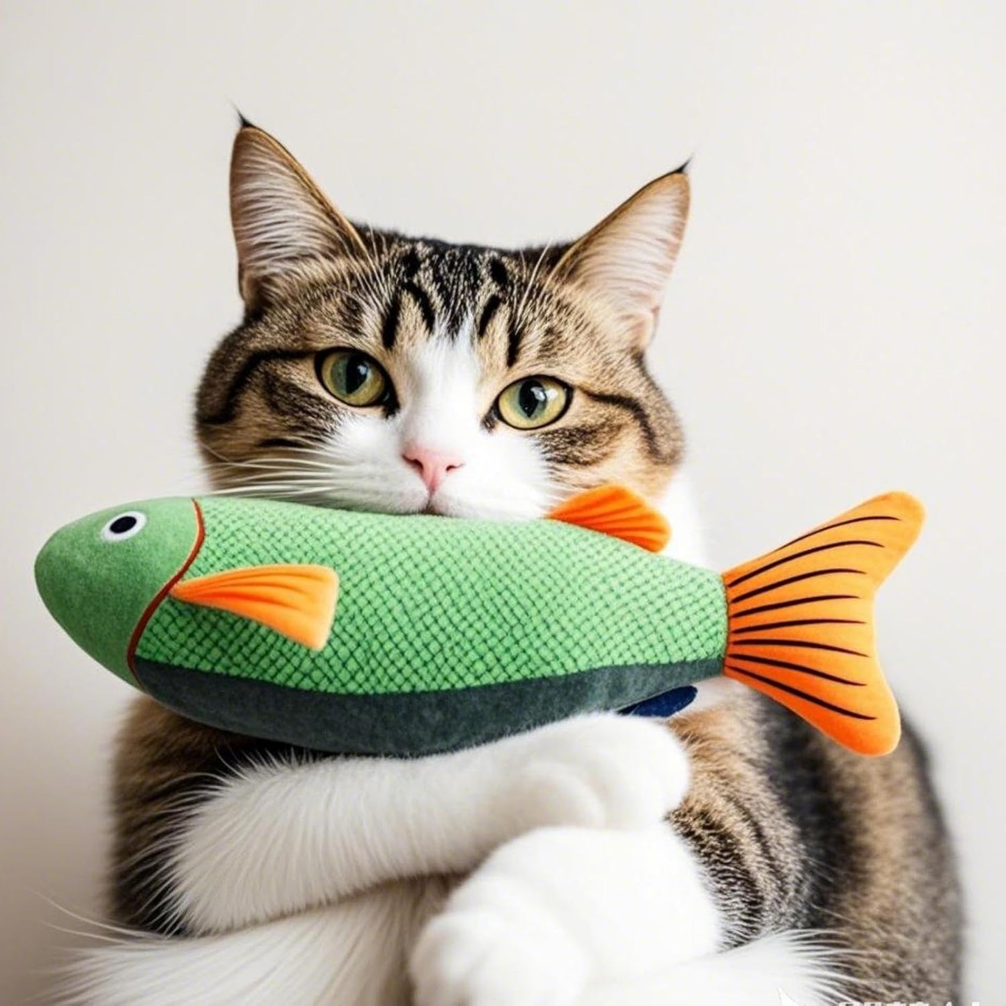 Cat Toys for Bored Indoor Adult Cats - Catnip Toys for Mental Stimulation, Interactive & Durable Kicker Toys for Solo Play, Best for Lazy Or Senior Cats (Yellow)