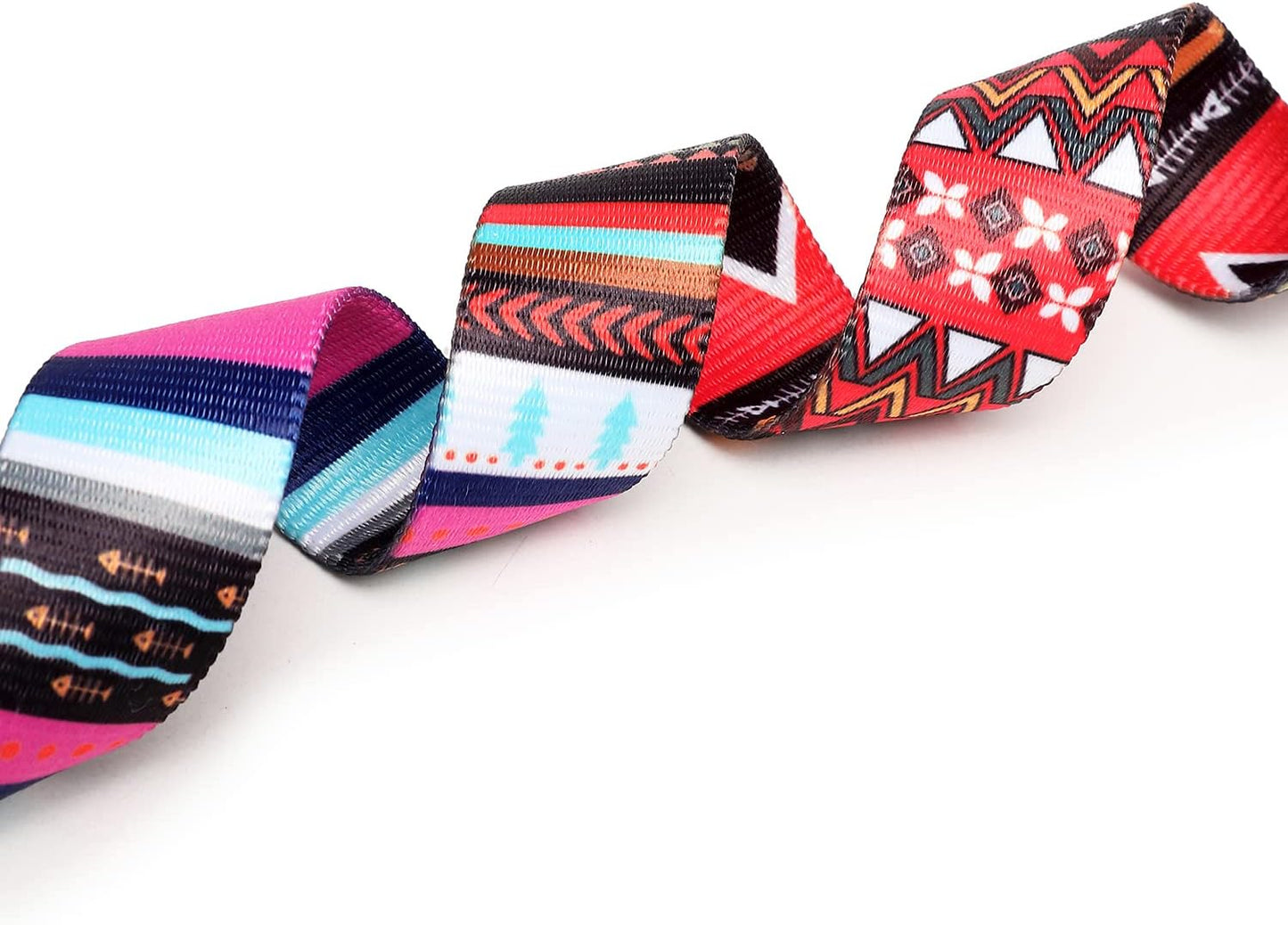 Mercano Adjustable Dog Collar - Special Design Patterns, Soft Nylon Comfortable Durable Pet Collar for Small Medium Large Dogs (S, Tribal Pink)