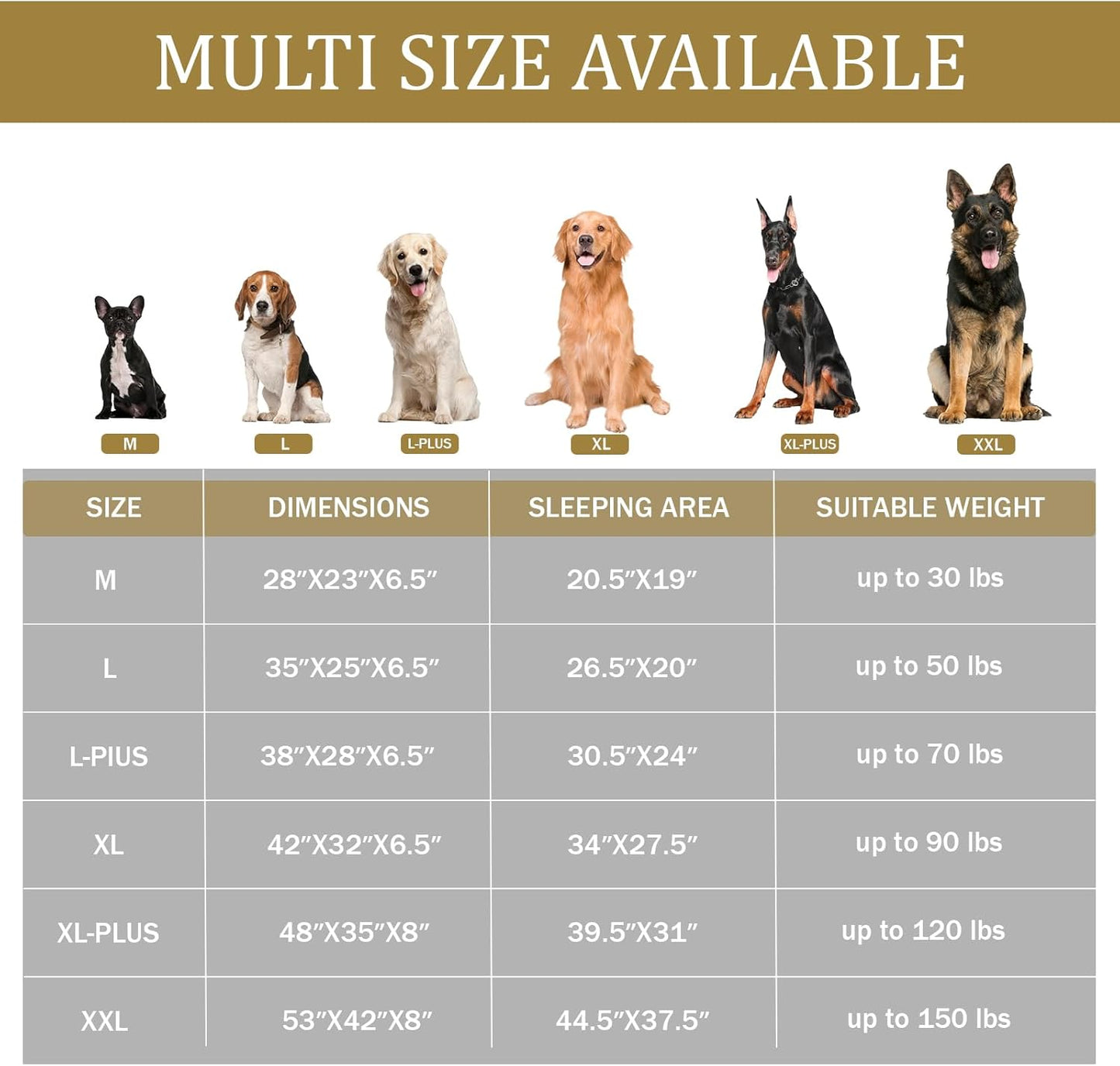 Bedfolks Orthopedic Dog Bed, Waterproof Dog Sofa Bed for Large Dogs, Egg Foam Pet Couch Bed with Removable Washable Cover and Nonslip Bottom, Brown