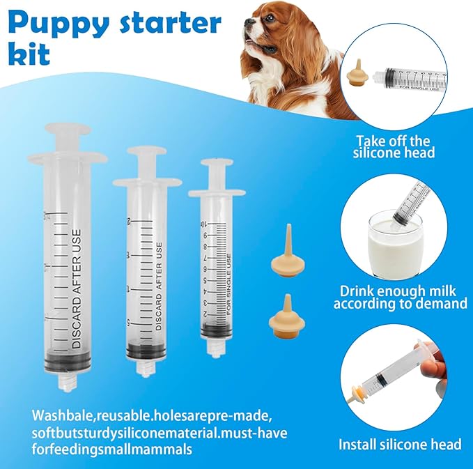 Ywingda Whelping Kit for Puppies Birth - Reusable Birthing with 70Piece,Birthing Essentials with Emergency Whelping Supplies,Kitten Bottle Feeding kit for New Born Puppy Supplies and Kitten