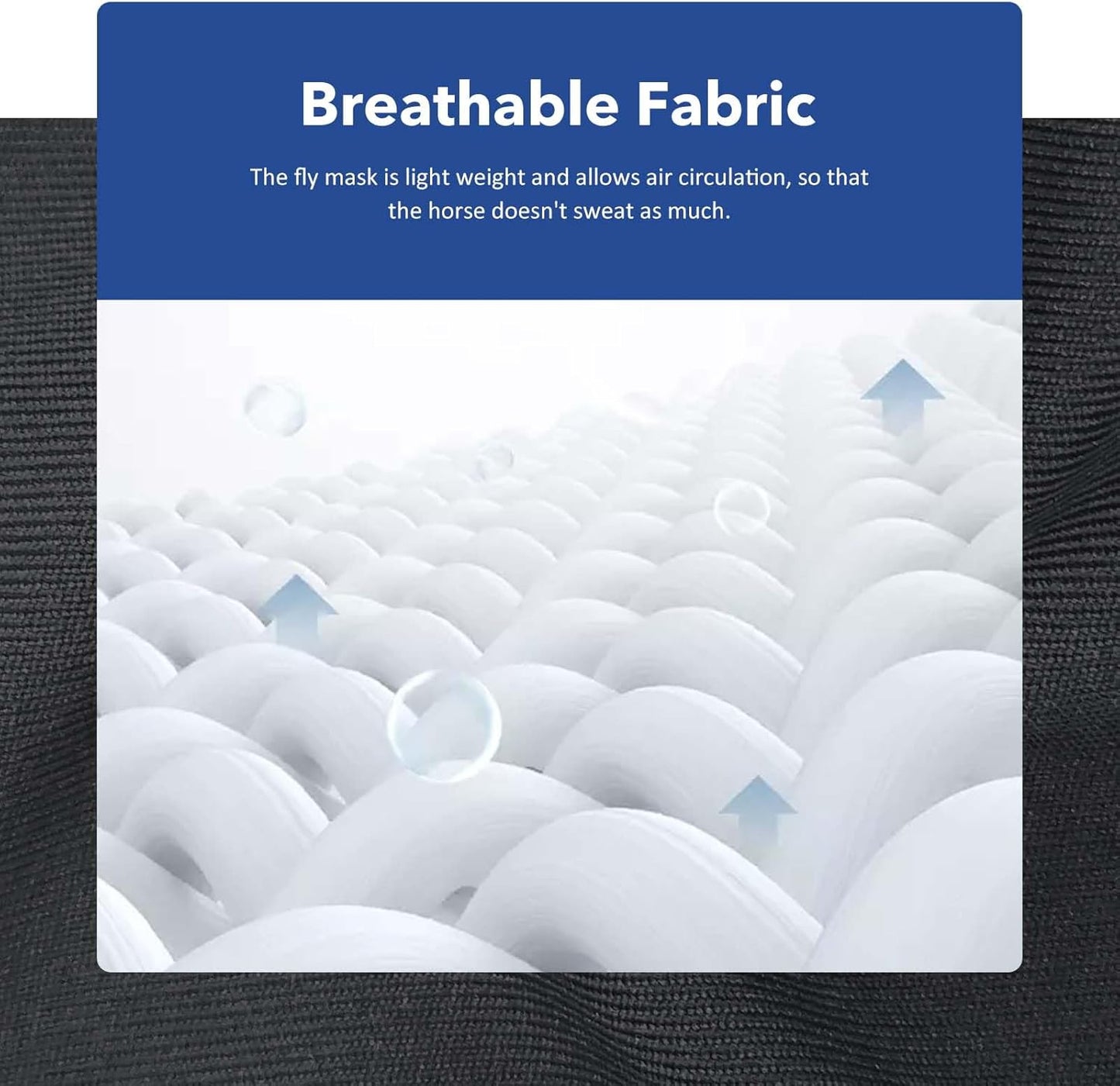 Harrison Howard Super Comfort Stretchy Fly Mask Large Eye Space with UV Protection Soft on Skin with Breathability Checker Board XL