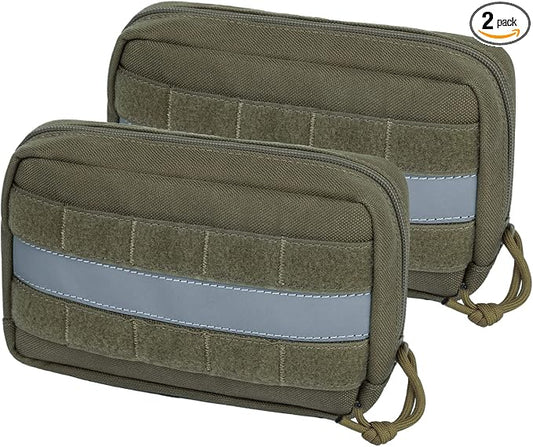 OneTigris Service Dog Vest Harness Saddle Bag Backpack Pouch, Emotional Support, Service Dog in Training,Quality Saddlebag for Tactical Dogs Vests(Ranger Green)