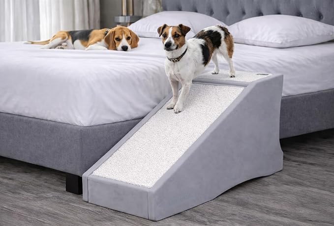 Pet Gear Stramp Stair and Ramp Combination for Dogs/Cats, Sea Salt | Easy Step, Lightweight/Portable, Sturdy, Easy Assembly (No Tools Required)