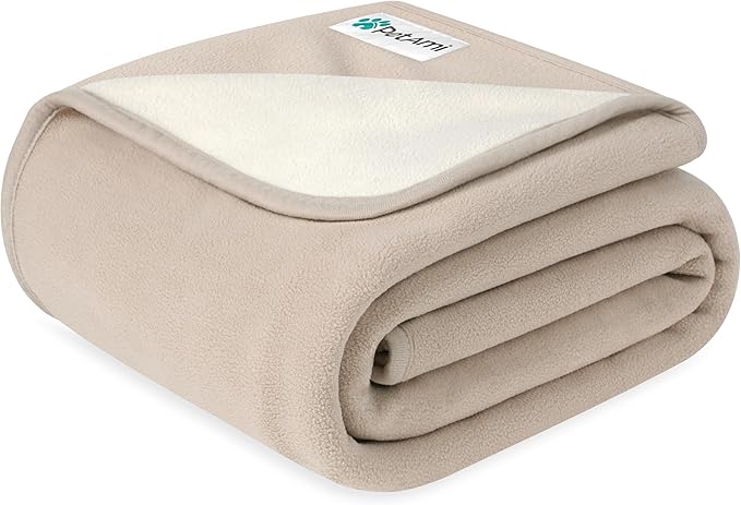 PetAmi Waterproof Pet Blanket Dog Bed Couch Cover for Furniture, Reversible Washable Soft Fleece