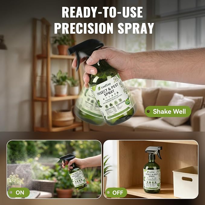 Natural Bug Spray, Triple Essential Oil Formula, Insect Repellent with Cinnamon Oil for Pest Control, Effective Against Ants, Spiders, Roaches &More, Indoor Outdoor Use, Family & Pet Safe (Pack of 2)