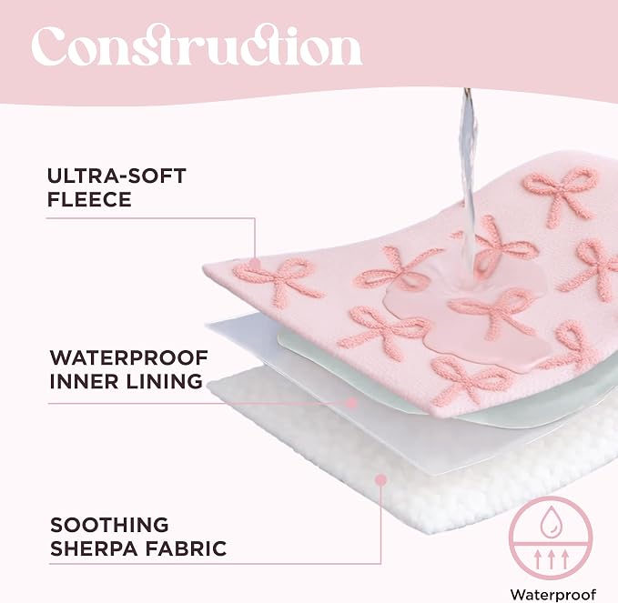 LE SURE Waterproof Dog Blankets for Medium Dogs Cute 3D Jacquard,30x40 | Puppy Blanket for Cat Aesthetic Gift, Warm Soft Sherpa Throw Washable, Reversible Pet Couch Protector, Pink Taffy