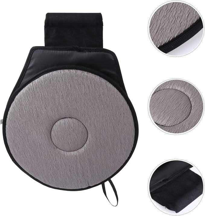BESPORTBLE Automotive Seat Cushions 360° Rotation Swivel Seat Cushion 16.5 x 14.5 x 1.1Inch Portable Pivot Disc Pad for Car Chair Pad for Home Office Chairs