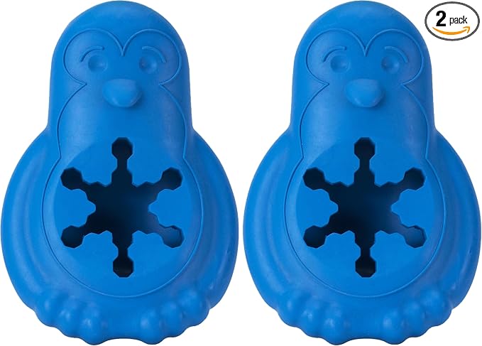 PetSafe Chilly Penguin - Freezable Dog Toy for Medium and Large Dogs - Fill and Freeze - Frozen Dog Toy to Fill with Treats - Interactive Pet Puzzle for Boredom or Separation Anxiety, ML (Pack of 2)