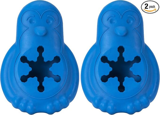 PetSafe Chilly Penguin - Freezable Dog Toy for Medium and Large Dogs - Fill and Freeze - Frozen Dog Toy to Fill with Treats - Interactive Pet Puzzle for Boredom or Separation Anxiety, ML (Pack of 2)