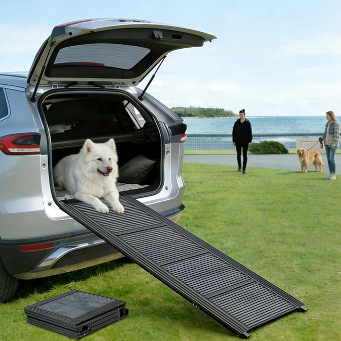 Dog Ramp for Car, Folding Pet Ramp, 63"