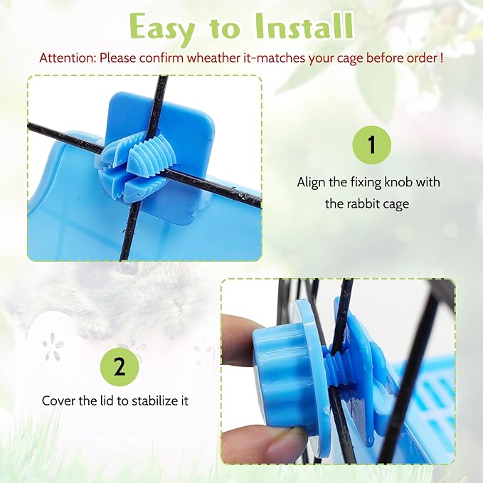 PINVNBY Rabbit Litter Box for Cage Wooden Guinea Pig Hay Rack Feeder Potty Trainer Corner Bunny Litter Box Pet Toilet with Cleaning Set for Guinea Pigs Ferret Rabbits Chinchilla