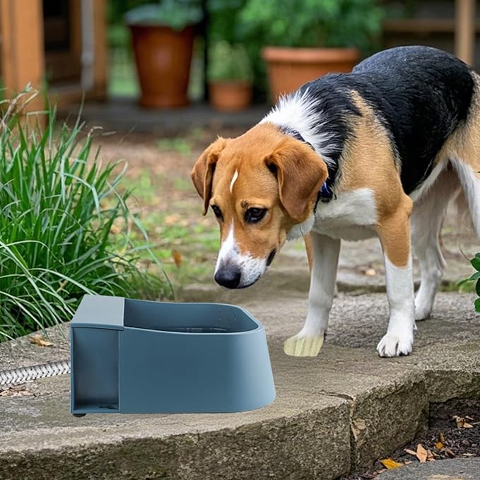 Enjoying Automatic Dog Water Dispenser with 59" Metal Water Pipe, Auto Fill Dog Water Bowl for 3/4" or 1/2" Male End Faucet, Large Automatic Waterer for Dogs Cats Chicken Pigs Livestock