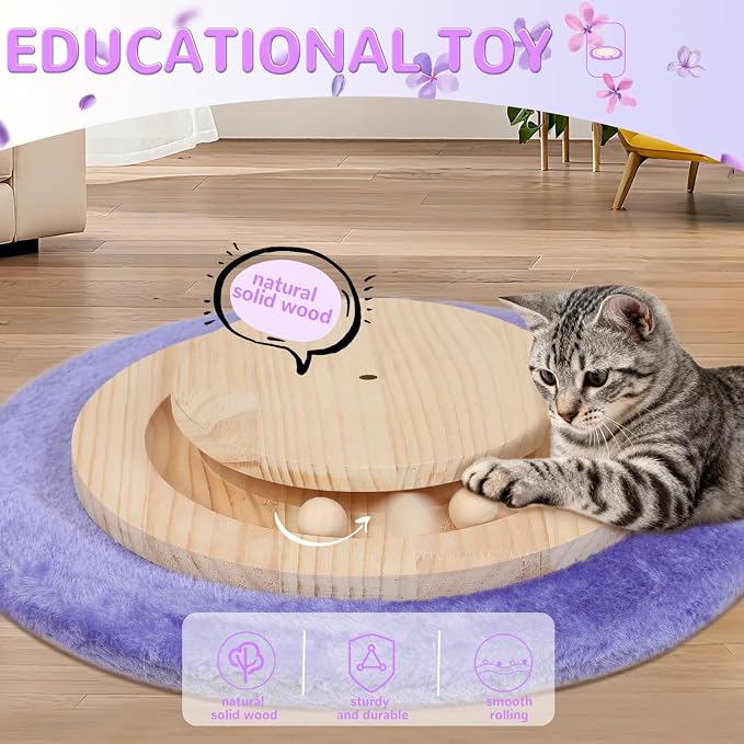 Cat Scratching Post,45'' Tall Vertical Cat Scratcher Tree Toys for Indoor Large Adults