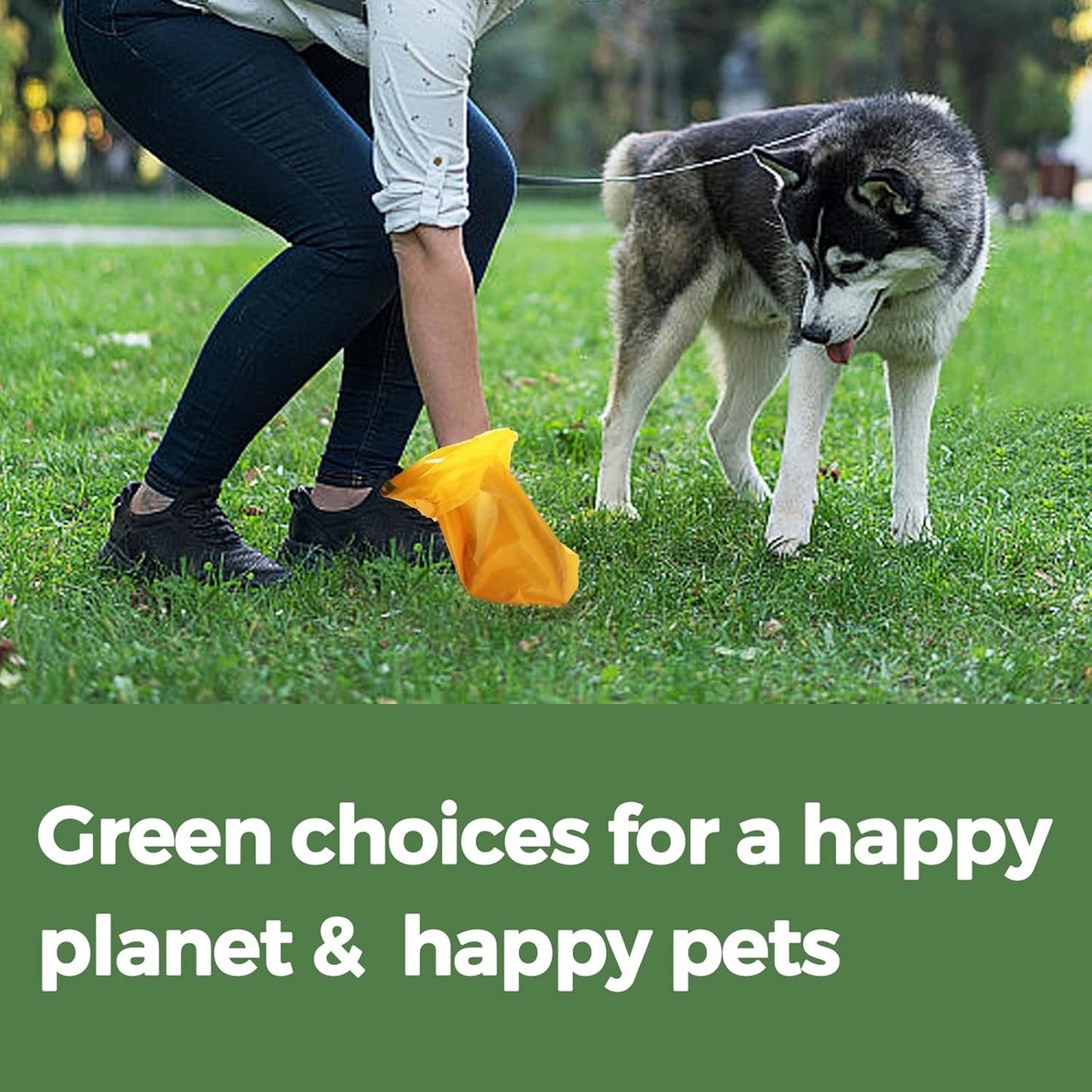 Dog Poop Bags Rolls Biodegradable 100% Leak Proof Thickened Waste Bags - 600 Count 40 Rolls - Cornstarch Based Doggie Poop Bag for Small and Big Dogs（Lavender）