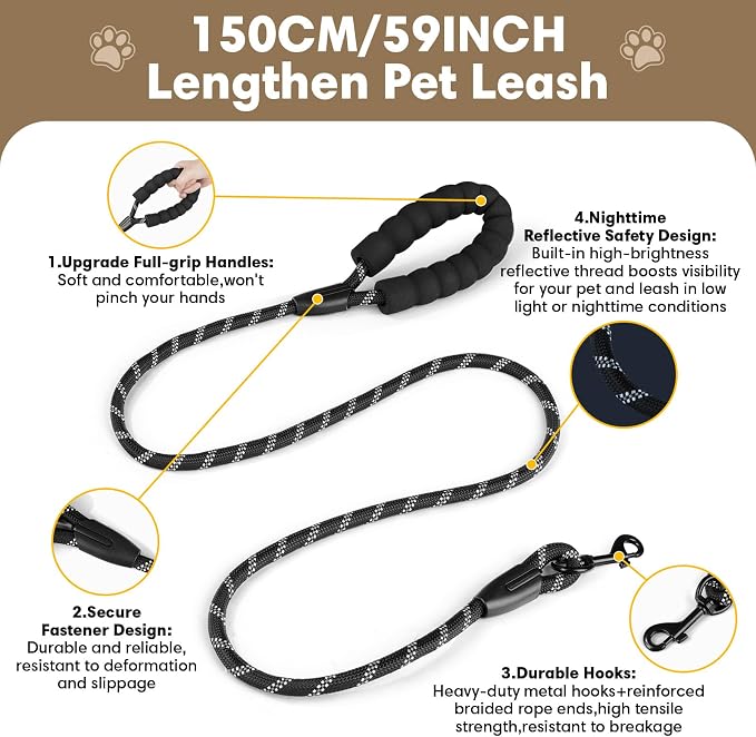 YooxArmor No Pull Tactical Dog Harness and Leash Set for Small Dogs,Blue | Adjustable Pet Vest Harness, Reflective Easy Control for Night Walking Training