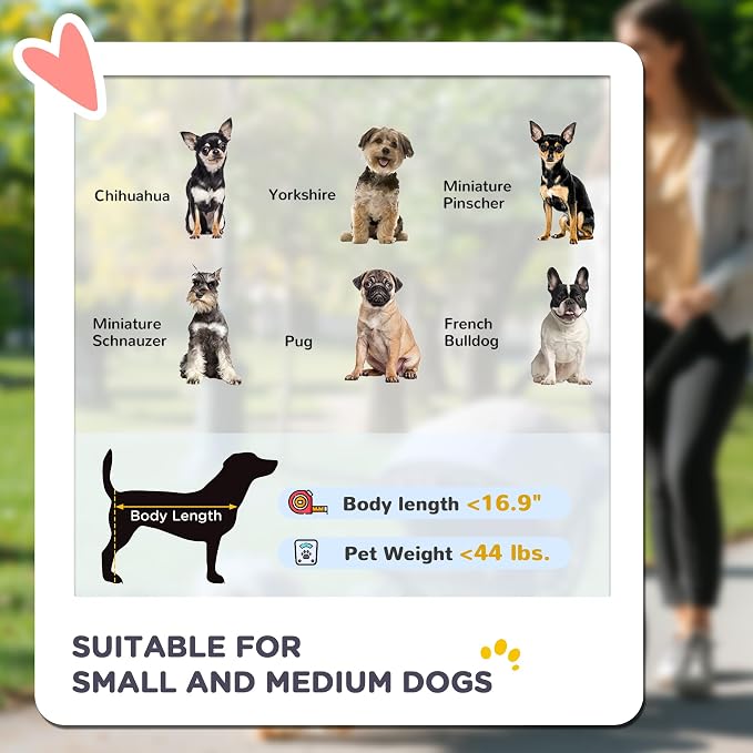 PawHut 3 Wheels Pet Stroller, Foldable Dog Stroller with Adjustable Canopy, Safety Tether, Cushion, Storage Basket, Portable Jogger for Small and Medium Dogs and Cats, Dark Green