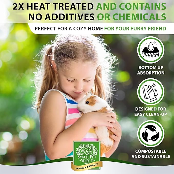 100% Natural Corn Cob Bedding for Pets - Small Pet Select Small Animal & Bird Cage Litter Safe for Hamsters, Guinea Pigs & More -6lb