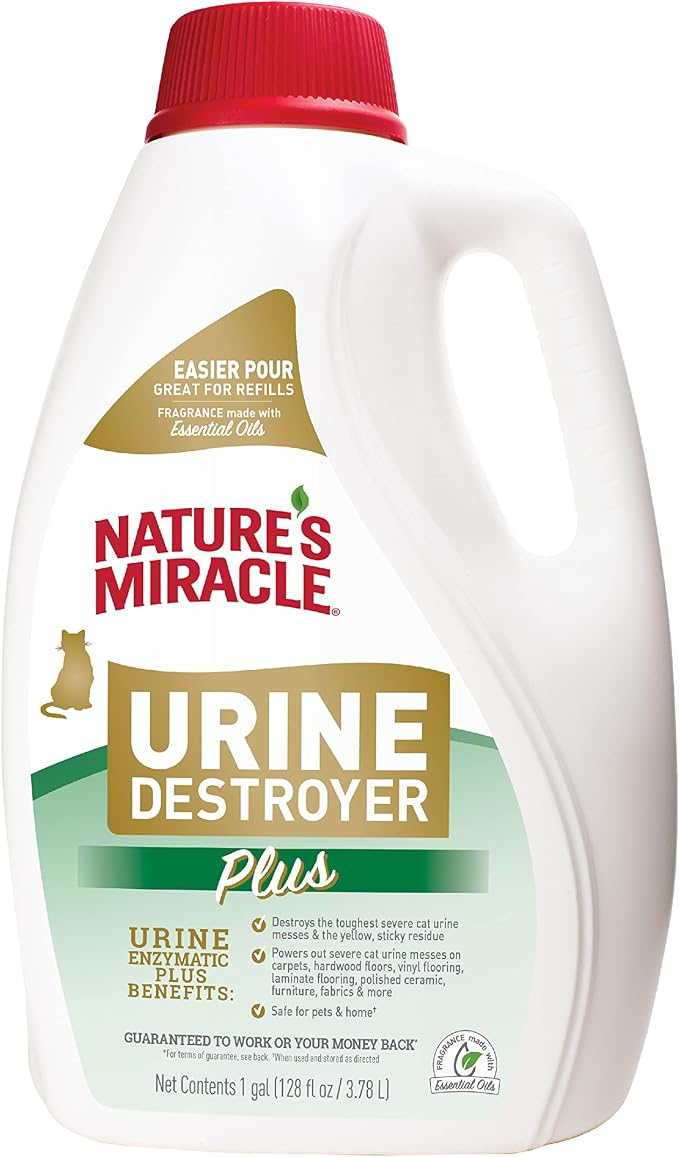 Nature's Miracle Cat Urine Destroyer Plus 1 Gal and Laundry Odor Remover 32 Oz