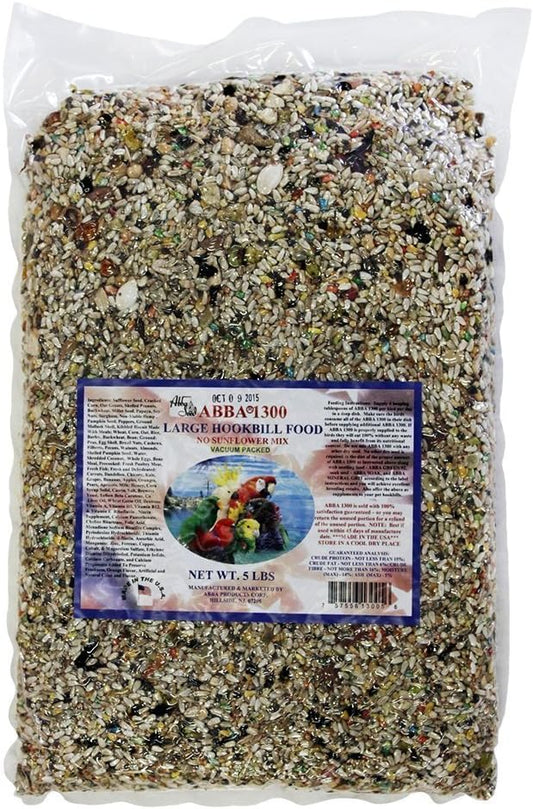 ABBA 1300 Large Hookbill Bird Food 5lbs