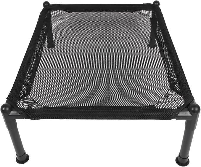 Elevated Dog Bed, Raised Dog Bed with Steel Frame and Breathable Mesh, All - Season Outdoor Dog Bed for Camping Park Backyard, Includes 4 Non - Slip Mats and Tube Covers (Large Size)