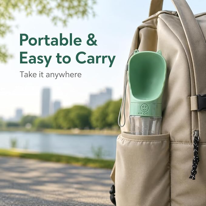 Portable Dog Water Bottle, Leak Proof Pet Water Dispenser for Walking, Travel, Hiking and Outdoor Use, 350ml