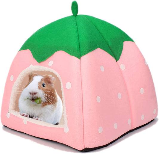 Guinea Pig Hideout Bed Rabbit House Cave Accessories Cozy Hide-Out for Bunny Hedgehog Ferret Chinchilla&Other Small Animals