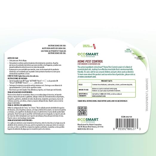 EcoSmart 33507-01Organic Home Pest Control, 24-Ounce (24-Ounce 3-Pack)