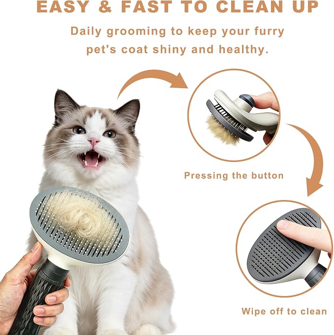 Comoney Cat Scratcher Bed 3 Pack, Oval Corrugated Cardboard Cat Scratch Pads for Indoor Cats with Grooming Brush, Round Cat Scratching Board Lounge Furniture Protector