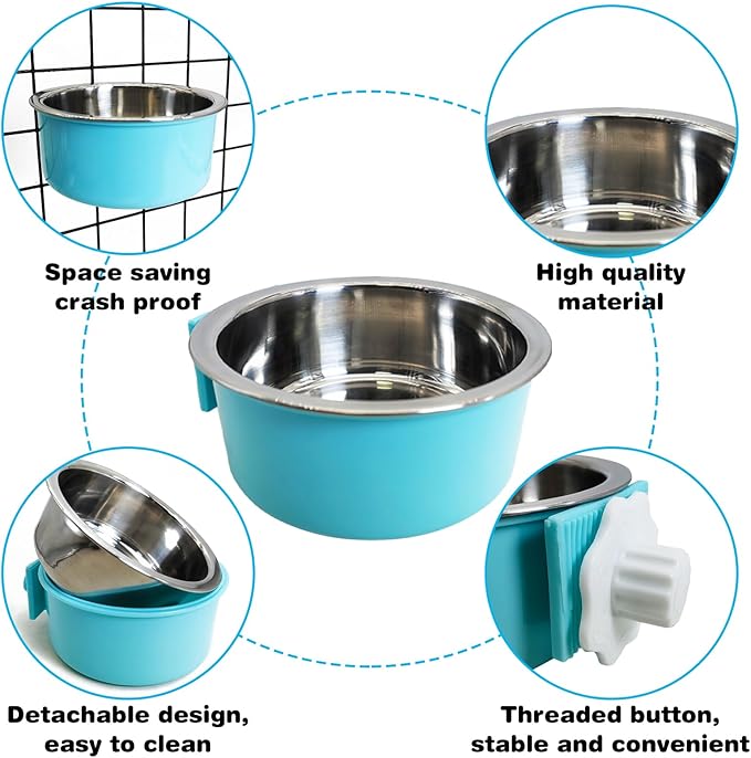 PINVNBY Rabbit Litter Box for Cage Bunny Corner Litter Bedding Box Small Animal Litter Pan Hanging Pet Bowls Cage Potty Trainer Pet Toilet for Rabbit Bunny Guinea Pigs Small Animals