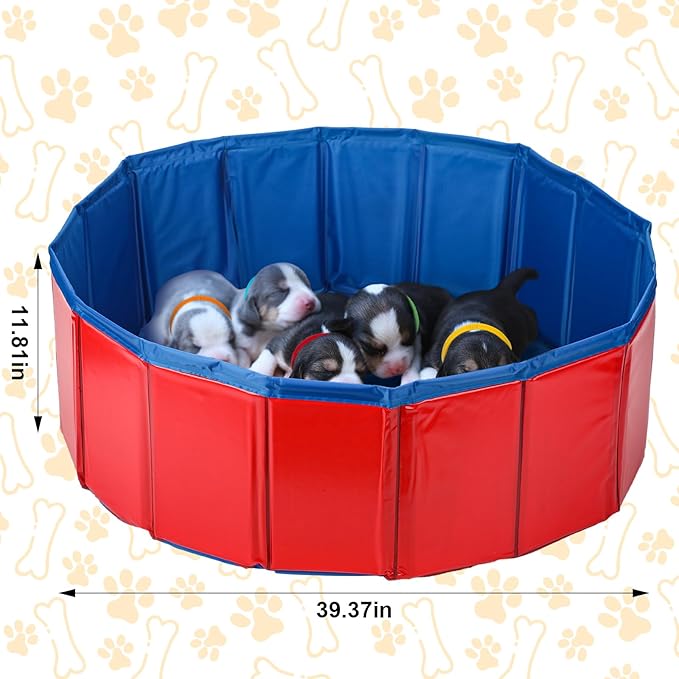 Arrowbash 57 Pcs Puppy Kitten Whelping Supplies Whelping Kit for Puppies Birth Dog Kitten Bottle Feeding Kit for New Born Puppy Supplies Include Feeding Tube Etc(40 in Diameter)