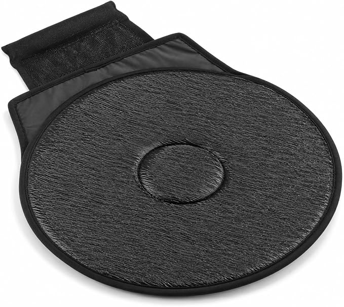 YARNOW 360 Degree Swivel Seat Cushion for Car, Black Rotating Chair Pad, Non-Slip Auto Revolving Base for Elderly and Pregnant Women, Home Office Mobility Assist