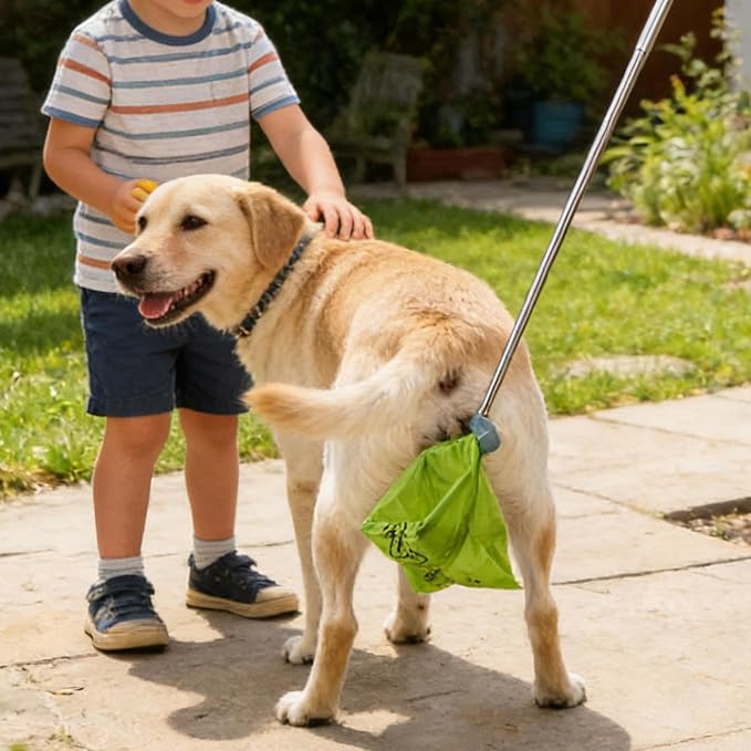 Dog Scooper Pooper No Bending Heavy Duty Ergonomic Waste Removal | Poop Scoop Pet Supplies for Garden Yard Pathway Patio Lawn Shopping