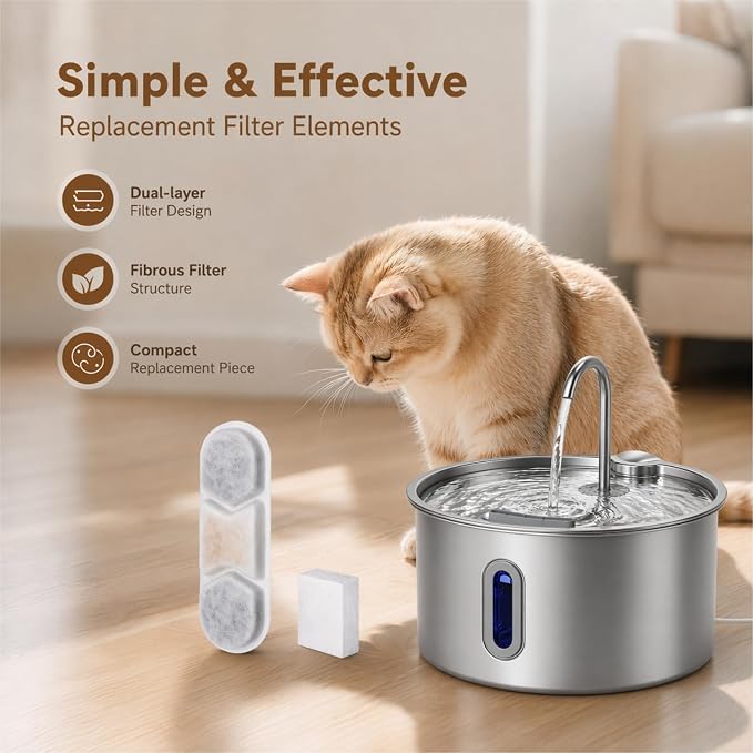 12 Pack Filter Replacement Dog Water Fountain AEUSDOG