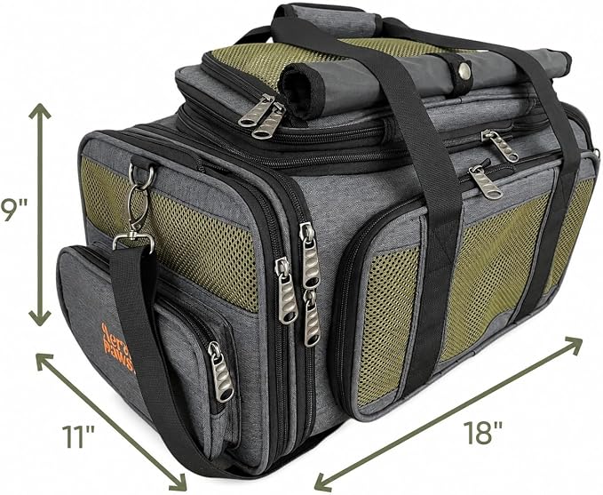 Two-Room Expandable Pet Carrier | 18x11x9 | Airline Approved Under-Seat | 3-Way Expansion | Small Dog and Cat Carrier for Airplane Travel | Removable Wheels | Patent Pending