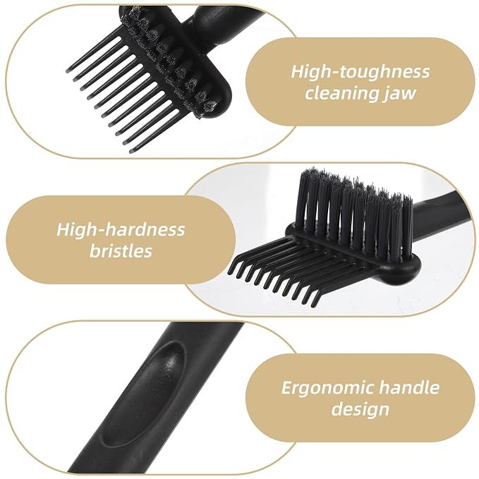 2pcs Hairbrush Cleaner Tool 2-In-1 Hair Brush Cleaner Tools Effective Brush Cleaning Tool Nylon Comb Cleaners & Remover Tools For Women Travel Home Salon Removal Hair
