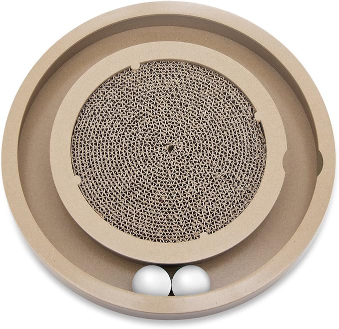 Best Pet Supplies Catify Cat Scratcher, Fun Interactive Scratchers, Posts, Poles, Claw Safe, Furniture Saver Indoor Play Support Natural Cat Behaviors Heavy Duty - Scratch & Spin