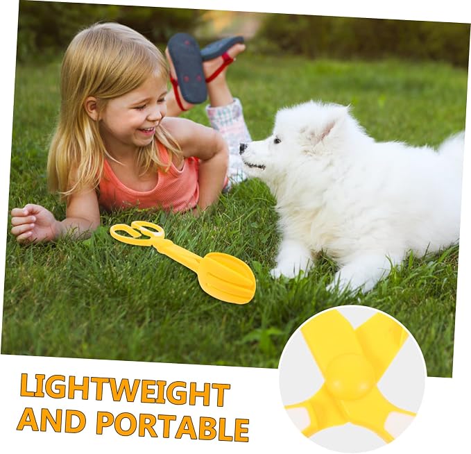 Heavy Duty Dog Poop Scooper with Long Handle and Integrated Waste Bag Dispenser Portable Pet Waste Removal Tool for Grass Gravel Convenient Bag Replacement Outdoor and Indoor Use