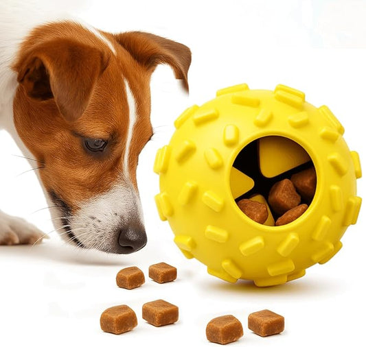 Interactive Dog Chew Toy for Small – Durable Treat Dispensing Puzzle Toy, Tough Enrichment Toy for Aggressive Chewers, Teeth Cleaning & Mental Stimulation Training Toy, Perfect for Boredom Relief