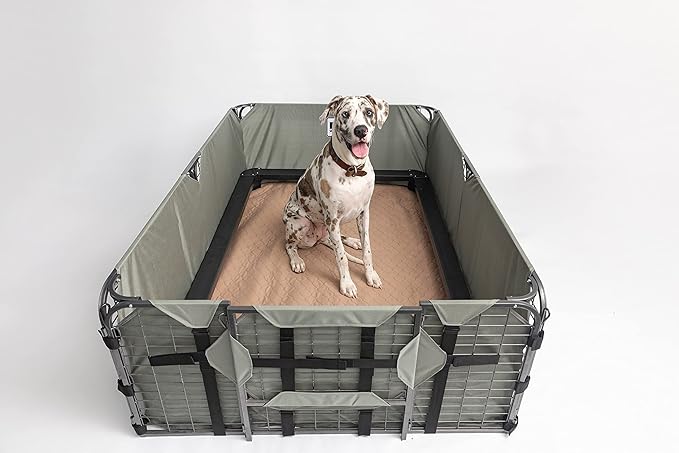 EZwhelp Reusable Dog Pee Pads - Waterproof Training Pads for Dogs - Washable & Sanitary - Rounded Corners - Laminated, Lightweight, Durable - Pet Essentials for Puppy Training and Whelping - 48" x 60"