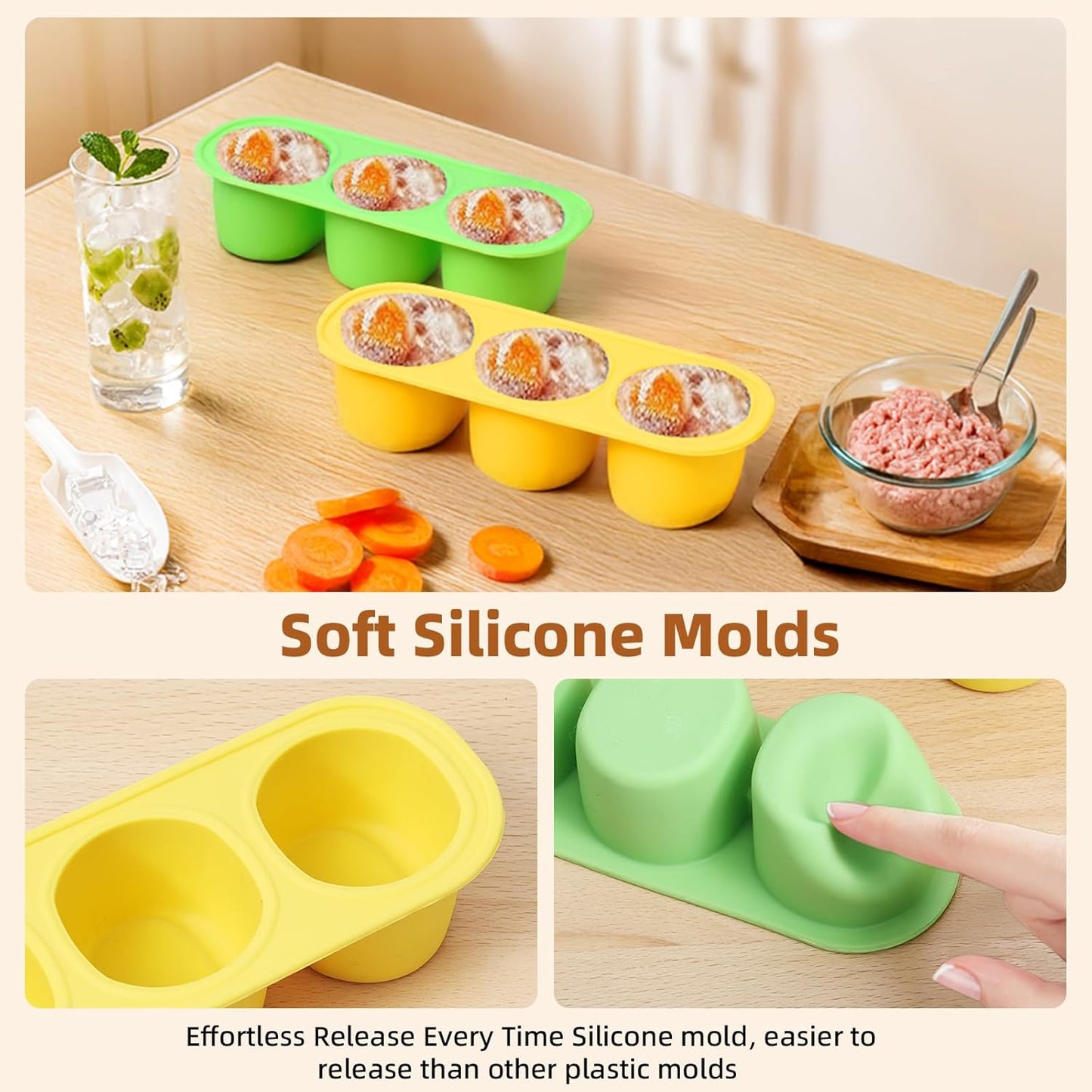 Tree Stump Dog Puzzle Toy for Medium/Large Dogs – Interactive Chew Toy with Frozen Treat Molds & Peanut Butter Grooves, Tree Trunk Bully Stick Holder for Dogs, Fits Various Bully Sticks