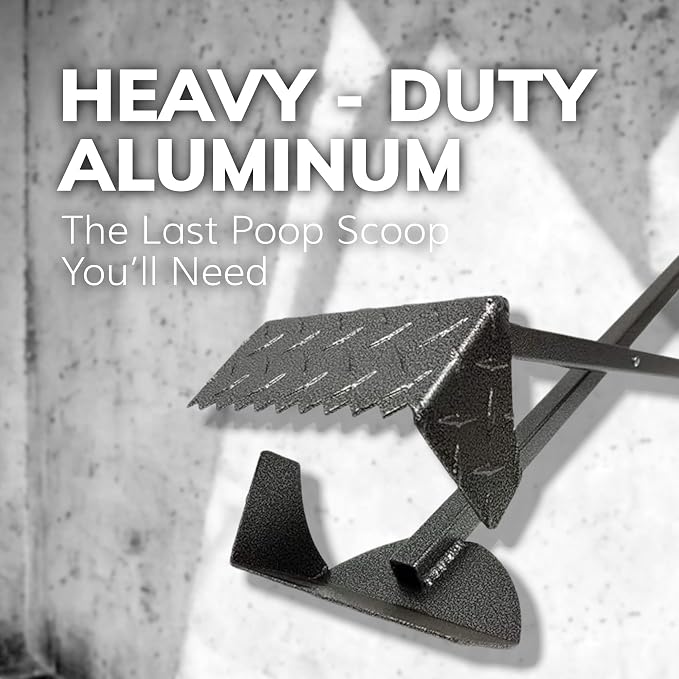 ActiveDogs Dog Pooper Scooper, Heavy Duty Powder Coated Dog Scoop | With Powder Coated Teeth For Easy Cleanup On Grass, Gravel And Uneven Ground