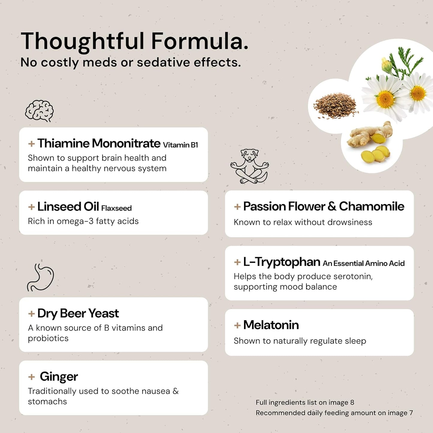 MalsiPree Calming Chews for Dogs - 145 pcs Salmon - Helps Regulate Mood - Anxiety Relief Treats - No Sedative Effect - Freeze Dried - with Passion Flower & Melatonin