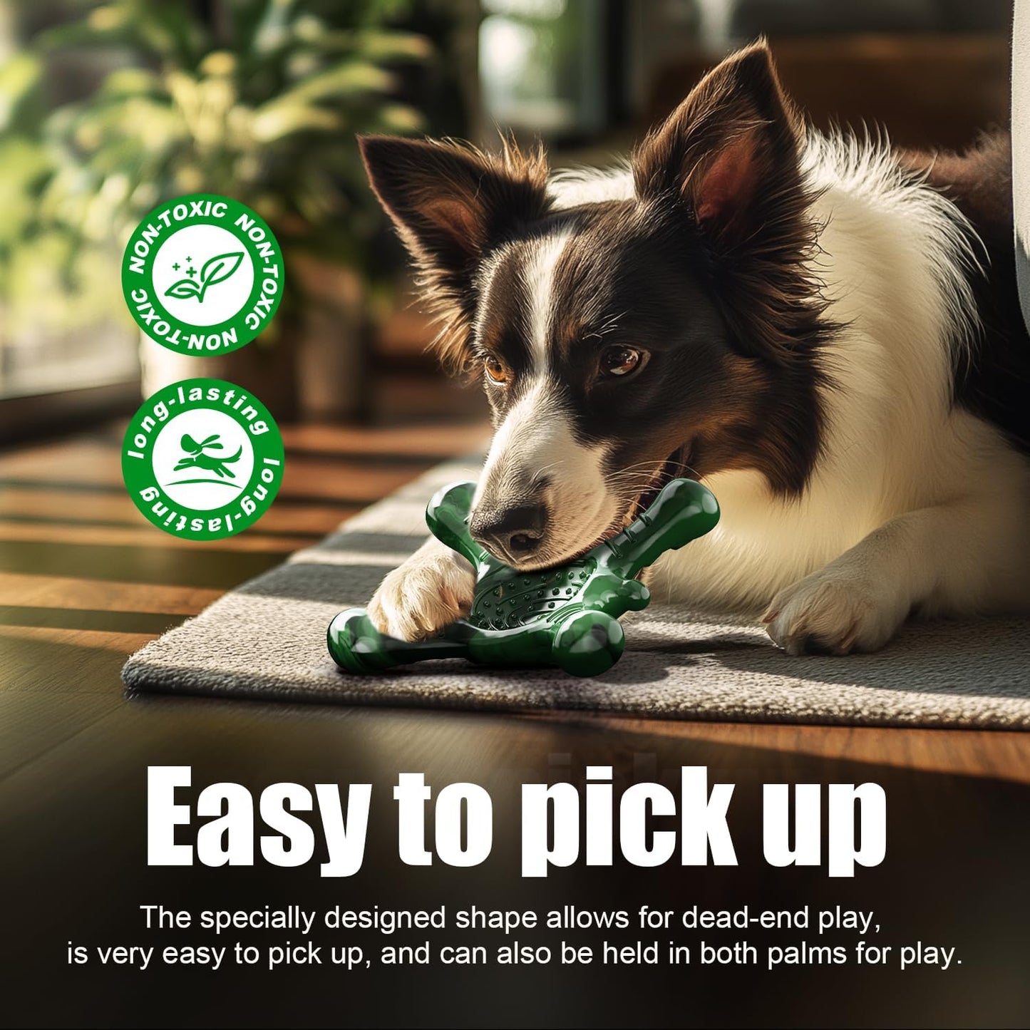 Dog Toys for Small Dogs, Nylon Indestructible Dog Toy for Small Dogs, Hedgehog Puppy Chew Toys with Bacon Flavor,Long Lasting, Puppy Teething Toys, Green