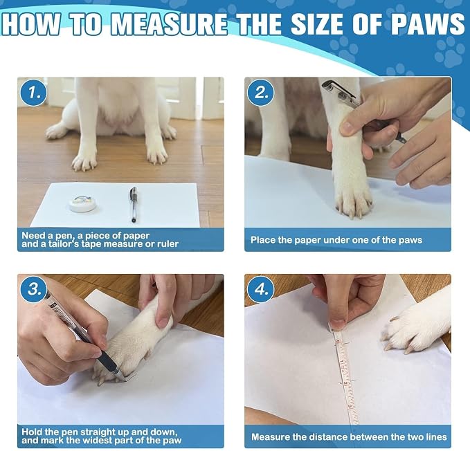 EXPAWLORER 6Pcs Anti Slip Dog Socks to Prevent Licking Paws, Dog Shoes for Hot Pavement Double Sides Dog Boots & Paw Protectors Booties for Hardwood Floors with Grip Small Medium Large Senior Dogs, S