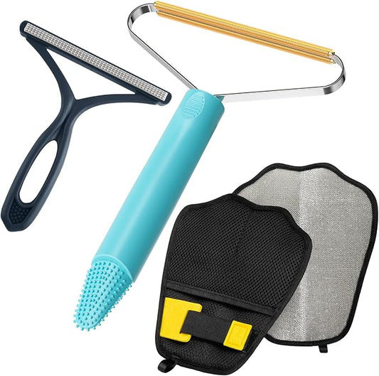 3-Pack Pet Hair Remover Carpet Rake, Dog Cat Hair Remover, Carpet Scraper | Pet Hair Removal Tool, Lint Remover, Carpet Brush, Rugs, Couch, Furniture, Car, Pet Towers, Carpet Clothes, Cat Beds